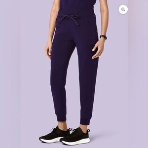 Women's Purple Jogger Scrub Pants (Mandala)